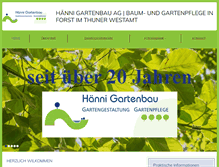 Tablet Screenshot of haenni-gartenbau.ch